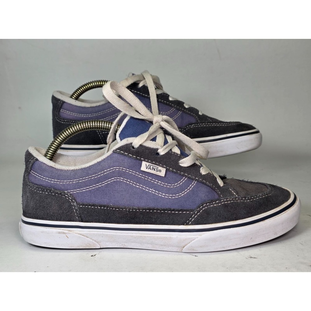 Vans Bearcat Youth Sneakers Size 6 UK 5 Navy Blue Black Suede Skate Shoes